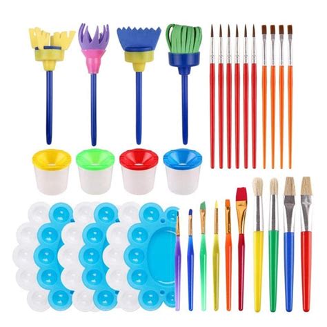 4PACK Paint Brush Set For Kids – Panda Crafty Wholesale Store