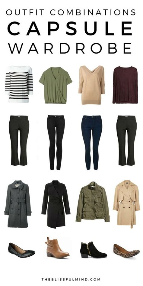 36 Piece Fall Winter Capsule Wardrobe The Blissful Mind