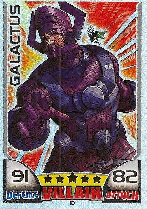 Trading Cards Topps Hero Attax Marvel Universe Galactus Rainbow