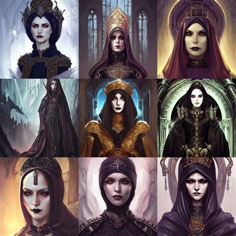 Gothic Byzantine Empress D D Fantasy Portrait Stable Diffusion