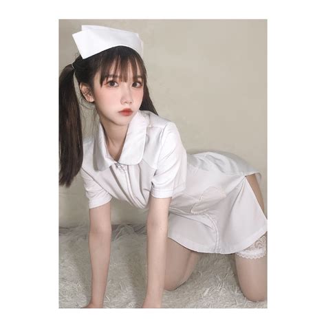 Women Sexy Lingerie Cosplay Maid Nurse Uniform Temptation Suit White Angel With Plus Size S Xl