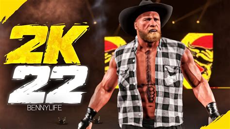 Brock Lesnar 22 Character Model New WWE 2K22 Mods YouTube