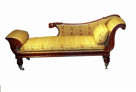 Antique Regency Mahogany Chaise Longue S S Timms Antiques