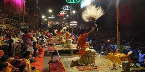 Ganga Puja Varanasi Ganga Aarti Ceremony On The River Ganges