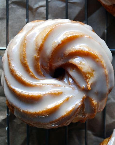 French Cruller Doughnut Recipe With Honey Glaze Of Batter And Dough