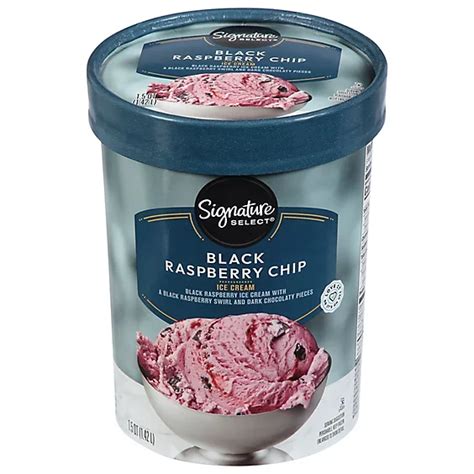 Signature Select Ice Cream Black Raspberry Chip 1 5 Qt Safeway