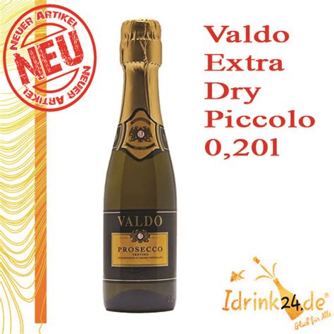 Valdo Prosecco DOC Spumante Extra Dry Piccolo 0 20l Flasche Idrink24 De