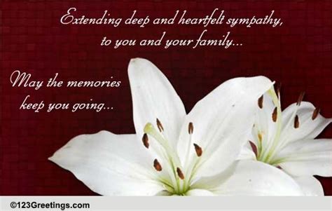 Deep And Heartfelt Sympathy Free Sympathy And Condolences Ecards 123