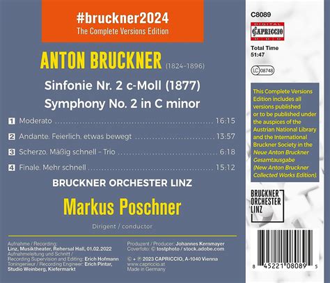 Anton Bruckner Symphony 2 Markus Poschner La Boîte à Musique