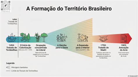 Formação Do Território Brasileiro - Fórmula Geo: A formação do território brasileiro em infográfico