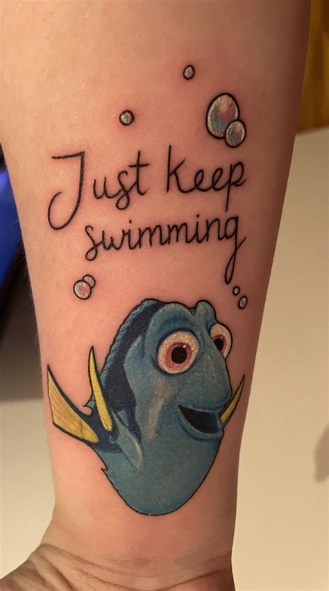 Just Keep Swimming Dory By The Disney Queen Ailie Of Blancolo Tattoo And Piercing Glasgow City