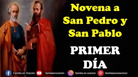 Novena A San Pedro Y San Pablo D A De Junio Youtube