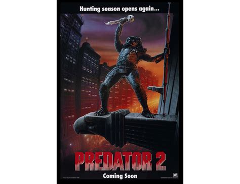 Predator 2 Movie Poster 1990 Action One Sheet Artwork - Etsy