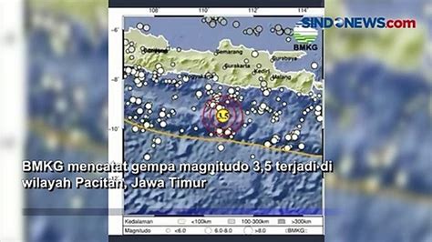 Gempa Magnitudo 3 5 Guncang Pacitan Video Dailymotion