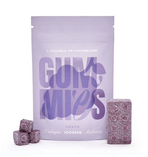 Euphoria Psychedelics Mushroom Gummy [1000mg] Purple Panda Gta