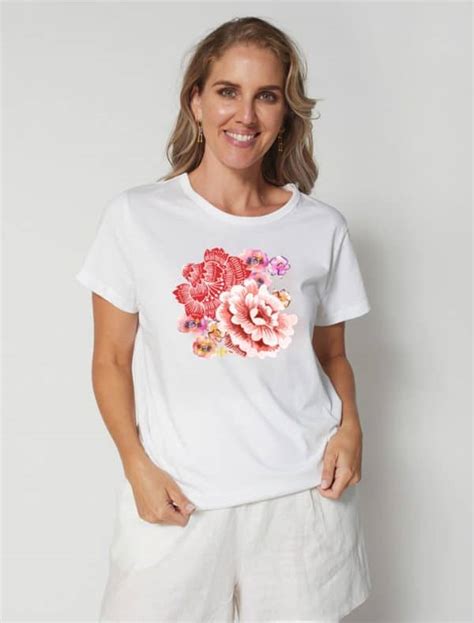 Stella Gemma Short Sleeve T Shirt White Sublime Summer Expressions