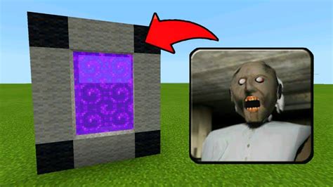 HOW TO MAKE A PORTAL TO THE SCARY GRANNY HOUSE DIMENSION MINECRAFT PE