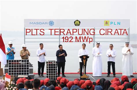 Presiden Jokowi Resmikan PLTS Terapung Cirata 192 MWp Terbesar Di Asia