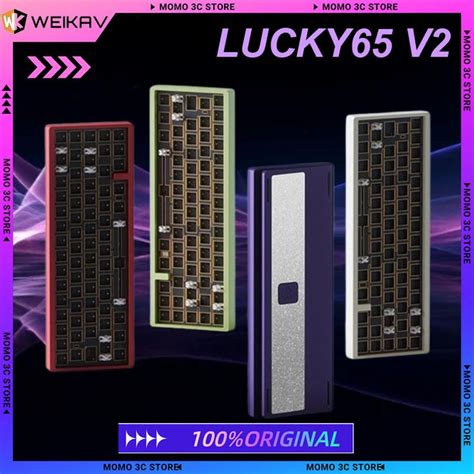 Weikav Lucky V Mechanical Keyboard Kit Tri Mode Wireless Bluetooth Hot Swap RGB Customized PC