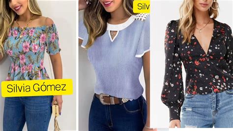 Blusas 2022 Blusas Sencillas Y Bonitas Diferentes Blusas En Moda Y