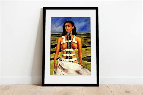 The Broken Column Frida Kahlo Mounted & Framed Print Frida - Etsy