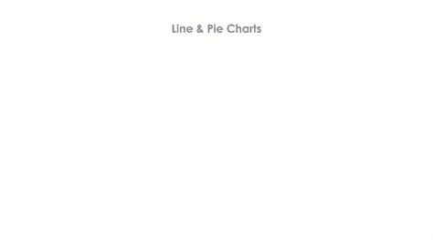 Line And Pie Charts Slide Graphs And Charts Presentation