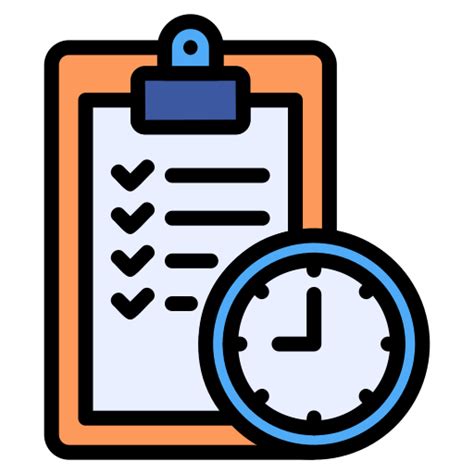 Waiting List Free Time And Date Icons