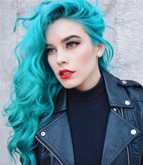 35 Edgy Hair Color Ideas To Try Right Now Turquoise Hair Teal Hair