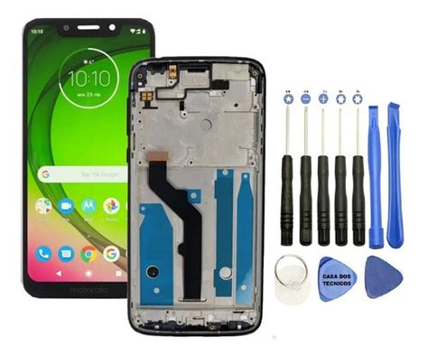 Frontal Tela Display Moto G Play Xt Aro Brinde Frete Gr Tis