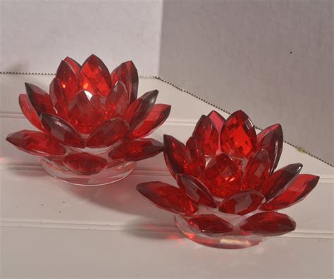 Shannon Crystal Candle Holders By Godinger Godinger Shannon Crystal Lotus Pillar Candle Holder