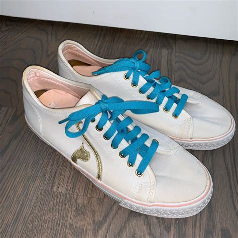 🦷 baby phat shoes, minor yellowing shown throughout,... - Depop