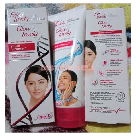 Jual Glow Lovely Multivitamin Cream 25gr Krim Pencerah Harian 50g