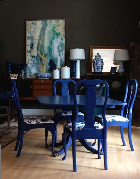 Red Painted Dining Table