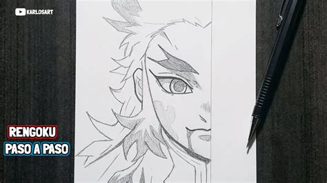 Como Dibujar A Kyojuro Rengoku Paso A Paso Kimetsu No Yaiba Demon