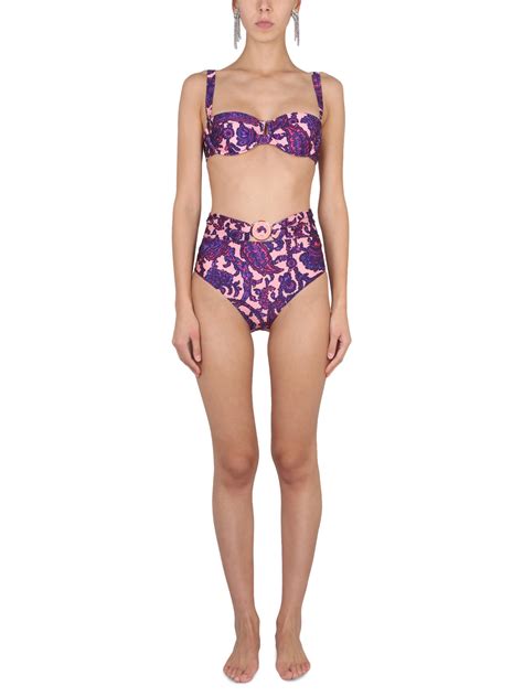 Zimmermann Tiggy Bikini Top In Multicolour ModeSens