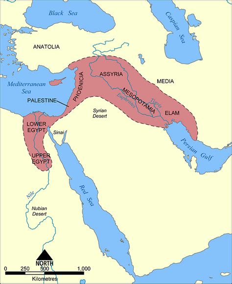 Map of the Fertile Crescent (Illustration) - Ancient History Encyclopedia