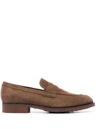 Tod S Penny Loafer Aus Wildleder Farfetch