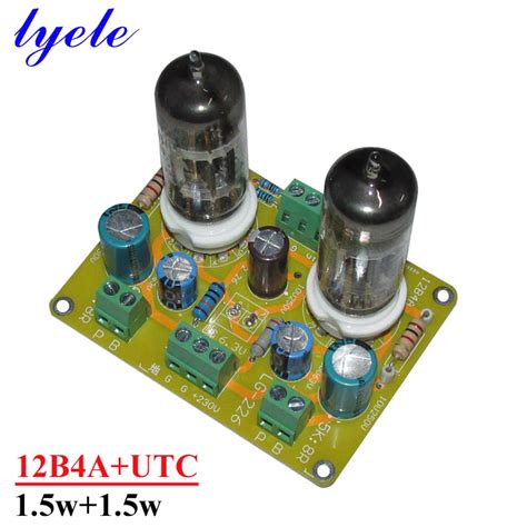 12b4a Utc 2 Canais Single Ended Tubo Amplificador Classe A Placa Amplificador De Potência 1 5w