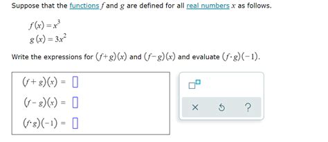 Solved Suppose That The Functions Fand G Are Defined For All