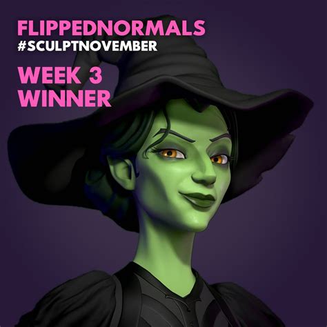 FlippedNormals On Twitter The Winner Of Week 3 Of SculptNovember Is