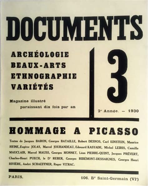 Hommage Picasso Documents Me Ann E N De Jacques Baron