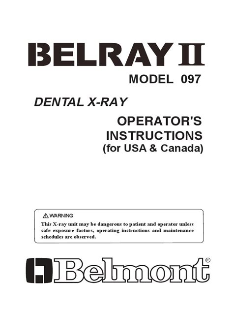 Assistant Manual X-Ray | PDF | Electromagnetic Compatibility | Mains ...