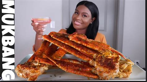 Homemade Giant Crab Legs Seafood Boil Mukbang Story Time Youtube