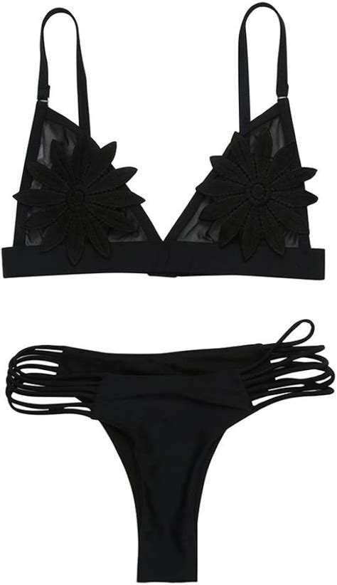 VJGOAL Damen Bikini Set Frau Mädchen Hübsche Mode Pailletten Deko Bademode Bikini Set Push Up