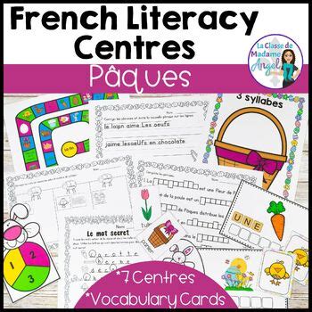 P Ques French Easter Literacy Activities And Vocabulary Cards Tpt