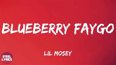 Lil Mosey Blueberry Faygo Lyrics Youtube