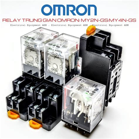 Relay Trung Gian OMRON MY4N GS MY2N GS 24VDC 220VAC Shopee Việt Nam