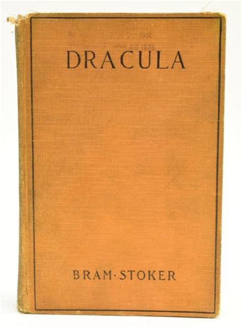 Sold Price: Bram Stoker's Dracula First Edition Hardback Book - Invalid ...