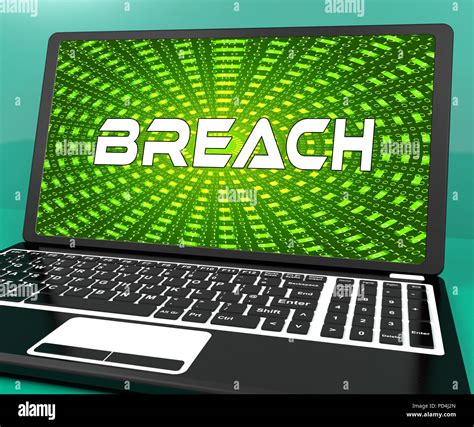 Cyber Security Breach System Hack 3d Rendering Shows Internet Digital