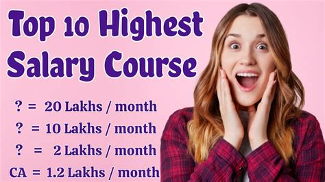 Top 10 Highest Salary Course Highest Salary Course YouTube